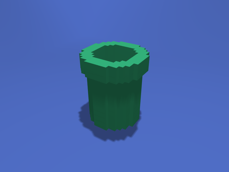 Super Mario 8Bit Pipe Pencil Holder Toybox 3D Print Your Own Toys