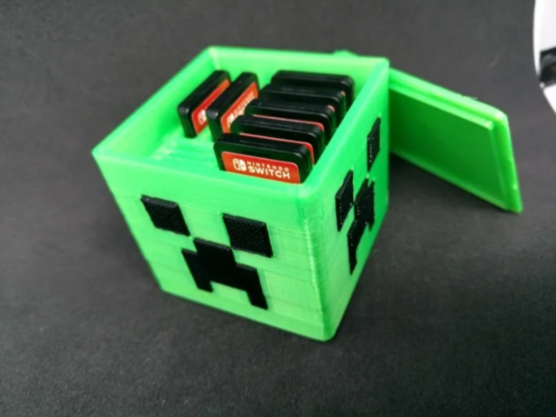 Minecraft Creeper Switch Game Card/Micro SDCard holder ...