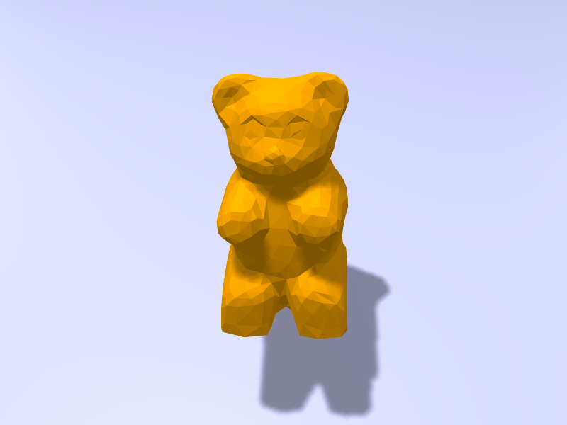 Low Poly Gummy Bear Toybox 3D Print Your Own Toys