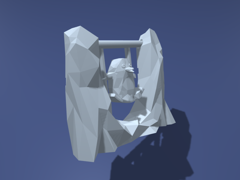 Swinging Penguin Toybox 3D Print Your Own Toys