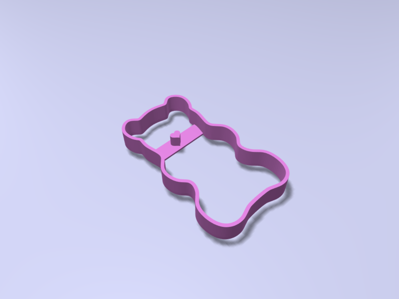 Gummy Bear Cookie Cutter Toybox 3D Print Your Own Toys